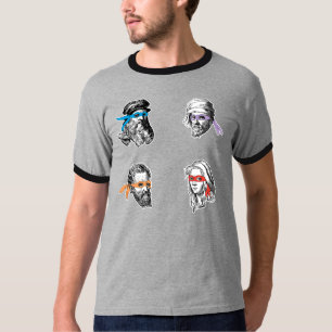 忍者のレオナルドDonatello Raphael Michelagelo Tシャツ