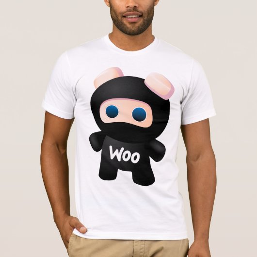 忍者のワイシャツ(合う人) Tシャツ (正面)