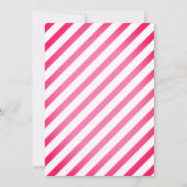 忍者の女の子の誕生日パーティーの招待 招待状 (裏面)