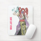 忍者の女の子のLaciのヒスイ マウスパッド (マウス)