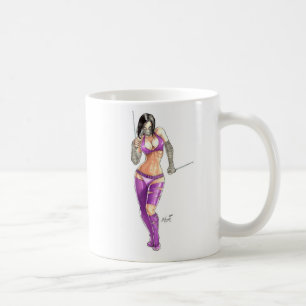 忍者の女の子 コーヒーマグカップ