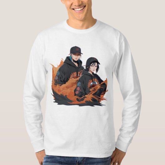 忍者の弟と妹tシャツ2023 tシャツ (正面)