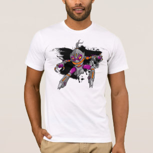 忍者の戦士のサイボーグのTシャツ Tシャツ
