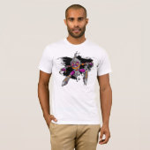 忍者の戦士のサイボーグのTシャツ Tシャツ (正面フル)