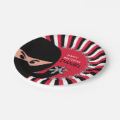 忍者の戦士の誕生日9インチの紙皿 ペーパープレート (アングル)