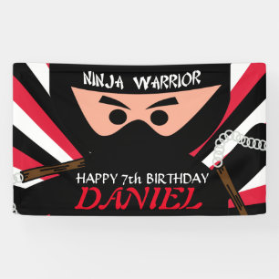 忍者の戦士の誕生日 横断幕