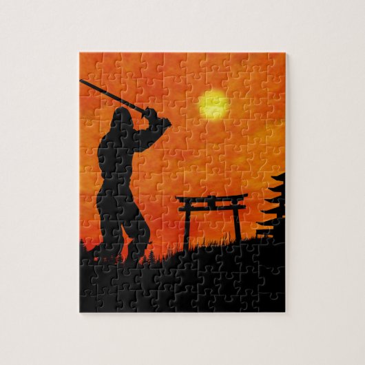 忍者の攻撃 ジグソーパズル (縦)