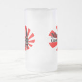 忍者の格言 フロストグラスビールジョッキ (中央)