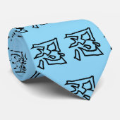 忍者の漢字 ネクタイ (ロール)