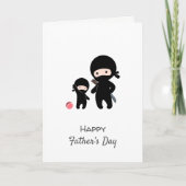 忍者の父と子供のカー空白のド カード (正面)