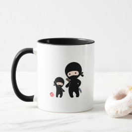 忍者の父と子 マグカップ