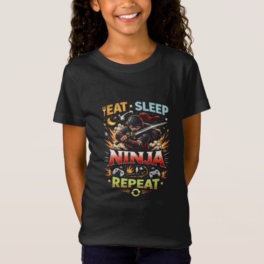 忍者の生活ループ Tシャツ (正面)