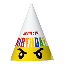 忍者の目ビルディングブロックレンガ 誕生日 パーティーハット