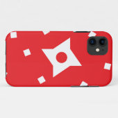 忍者の赤いiPhone 5/5sの箱を着色して下さい Case-Mate iPhoneケース (裏面(横))