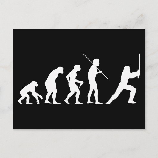 忍者の進化 – 人から忍者へ ポストカード (正面)