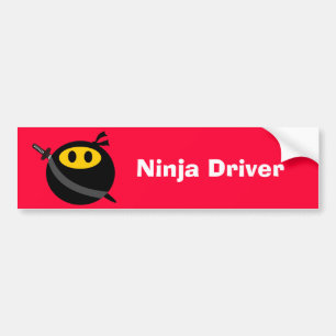忍者の顔 バンパーステッカー