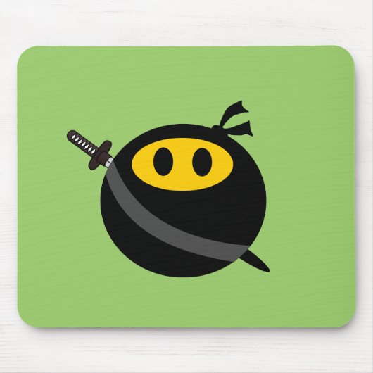 忍者の顔 マウスパッド (正面)