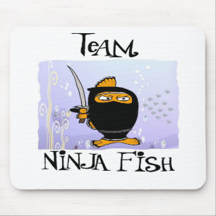 忍者の魚のmousepad マウスパッド