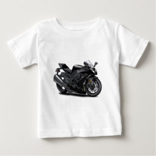 忍者の黒いバイク ベビーTシャツ