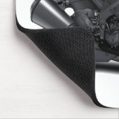 忍者の黒いバイク マウスパッド (コーナー)