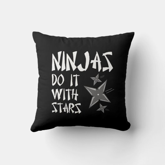 忍者は星でやる クッション (裏面)