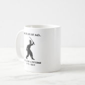 忍者を装うプロの面白いマグカップ ユーモア コーヒーマグカップ (正面左)