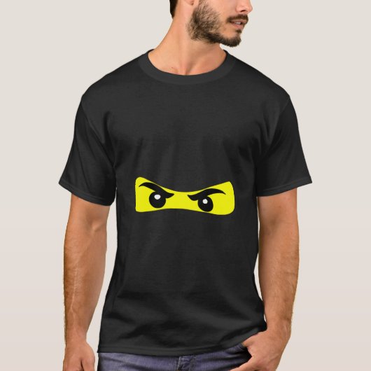 忍者アイズおもしろいハロウィーン忍者衣装 Tシャツ (正面)