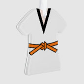 忍者イントレーニングオレンジベパーソナライズされたルト オーナメント (正面)