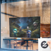 忍者ウィンドウの固定 ウィンドウサイン (カフェ窓)