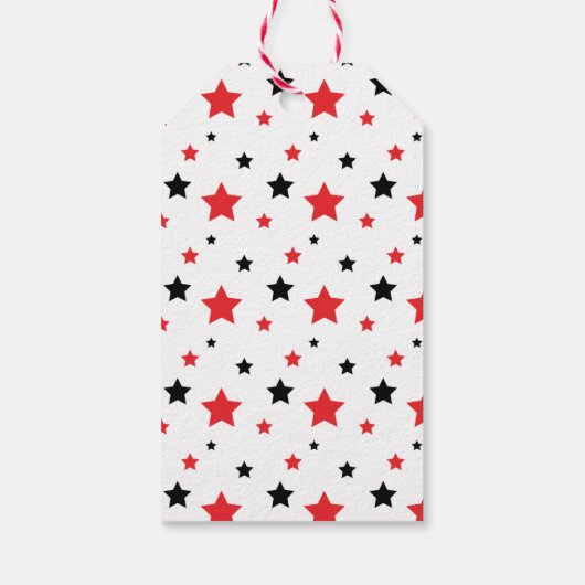 忍者ウォリアーズボーイズブラック&レッド誕生日 ギフトタグ (裏面)