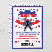 忍者ウォリアールガールズ誕生日サンキューカード サンキューカード (正面/裏面)