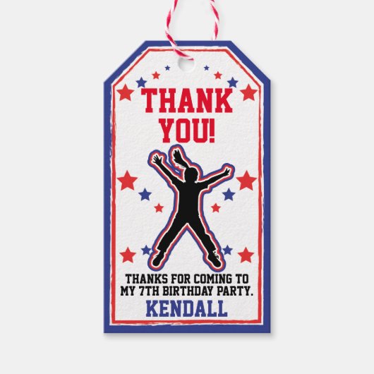 忍者ウォリアールガールズ誕生日 ギフトタグ (正面)