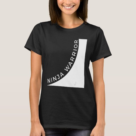 忍者ウォリアー子供へシャツ – ワープ壁 Tシャツ (正面)