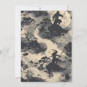 忍者ウォリアー忍者マスク誕生日 招待状 (裏面)