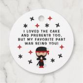 忍者ウォリアー空手バートデイボーイサンキュー フェイバータグ (裏面)