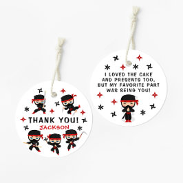 忍者ウォリアー空手バートデイボーイサンキュー フェイバータグ