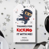 忍者ウォリアー空手誕生日メッセージカード ギフトタグ