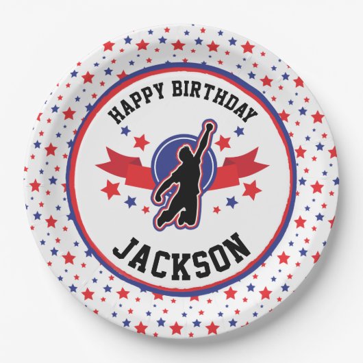 忍者ウォリアー・ボーイズパーティー ペーパープレート (正面)