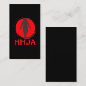 忍者ウォ静かリアーキラー武術アーツ 名刺 (正面/裏面)