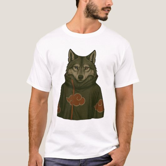 忍者オオカミ Tシャツ (正面)
