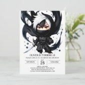 忍者カスタムアドベンチャー誕生日 招待状 (スタンド正面)