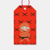 忍者カラフル空手誕生日 ギフトタグ (裏面)