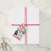 忍者カラフル空手誕生日 ギフトタグ (より糸付き)