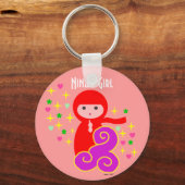 忍者ガールインレッド キーホルダー (正面)
