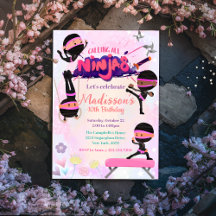 忍者ガール誕生日武術アート