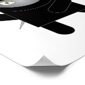 忍者キティ猫かわいいネズミ ポスター (角)