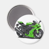 忍者グリーンバイク マグネット (正面/裏面)
