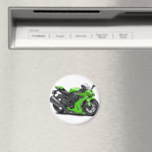 忍者グリーンバイク マグネット (インサイチュ (食洗機))