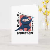 忍者コスチューム カード (黄色い花)