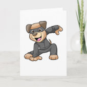 忍者コスプレの犬 カード (正面)